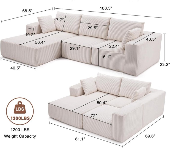 云压缩沙发06-2630*1000*700