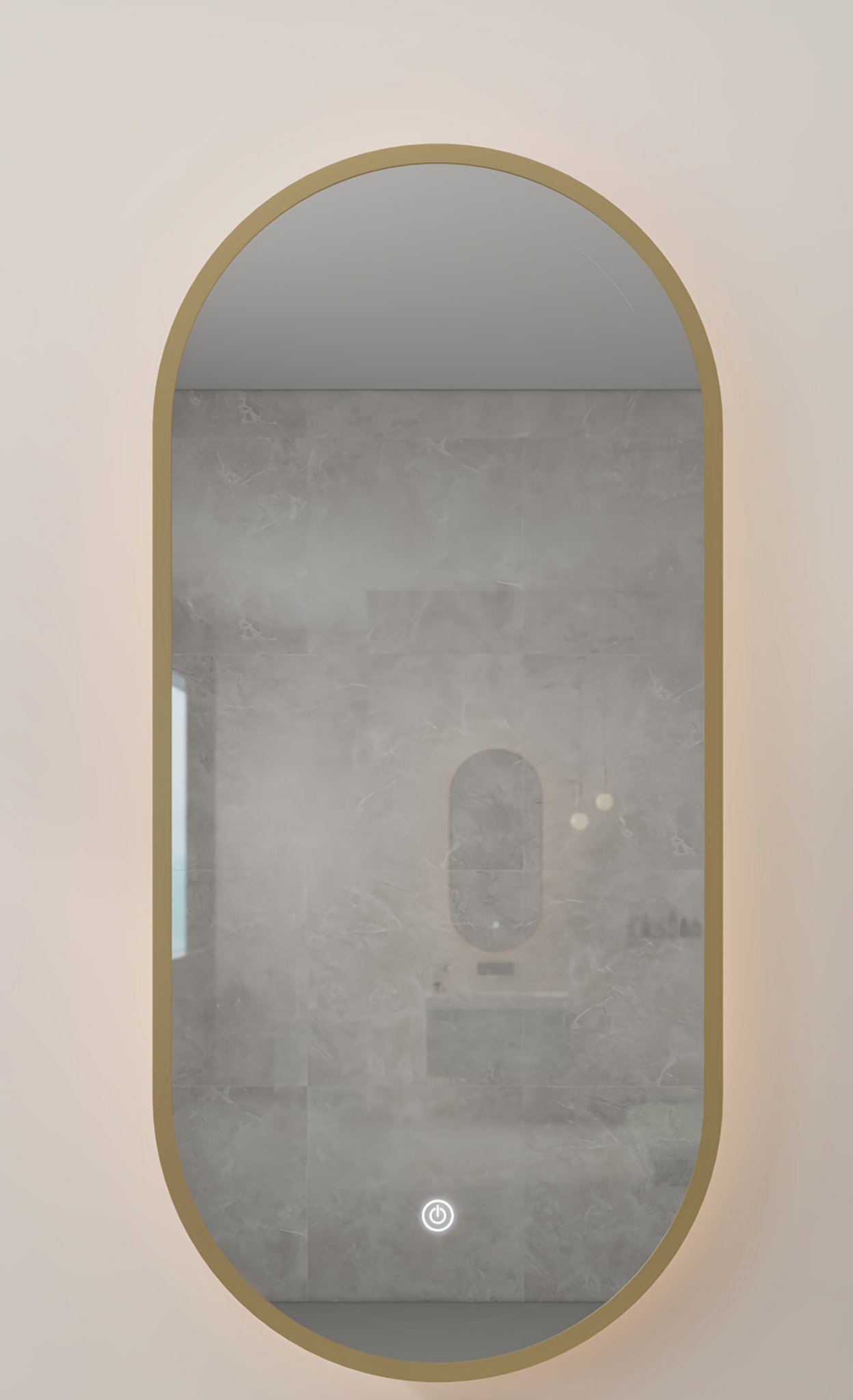 跑道型LED浴室镜带背光