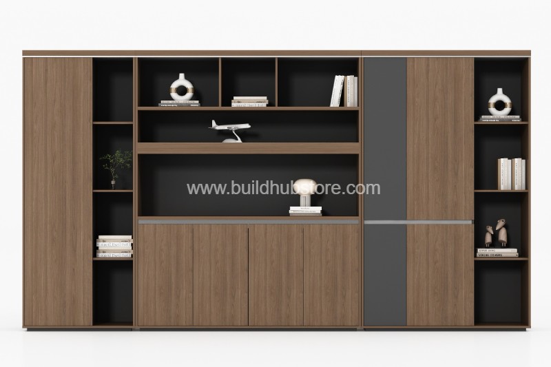 刨花板办公储物柜-3400*400*2000